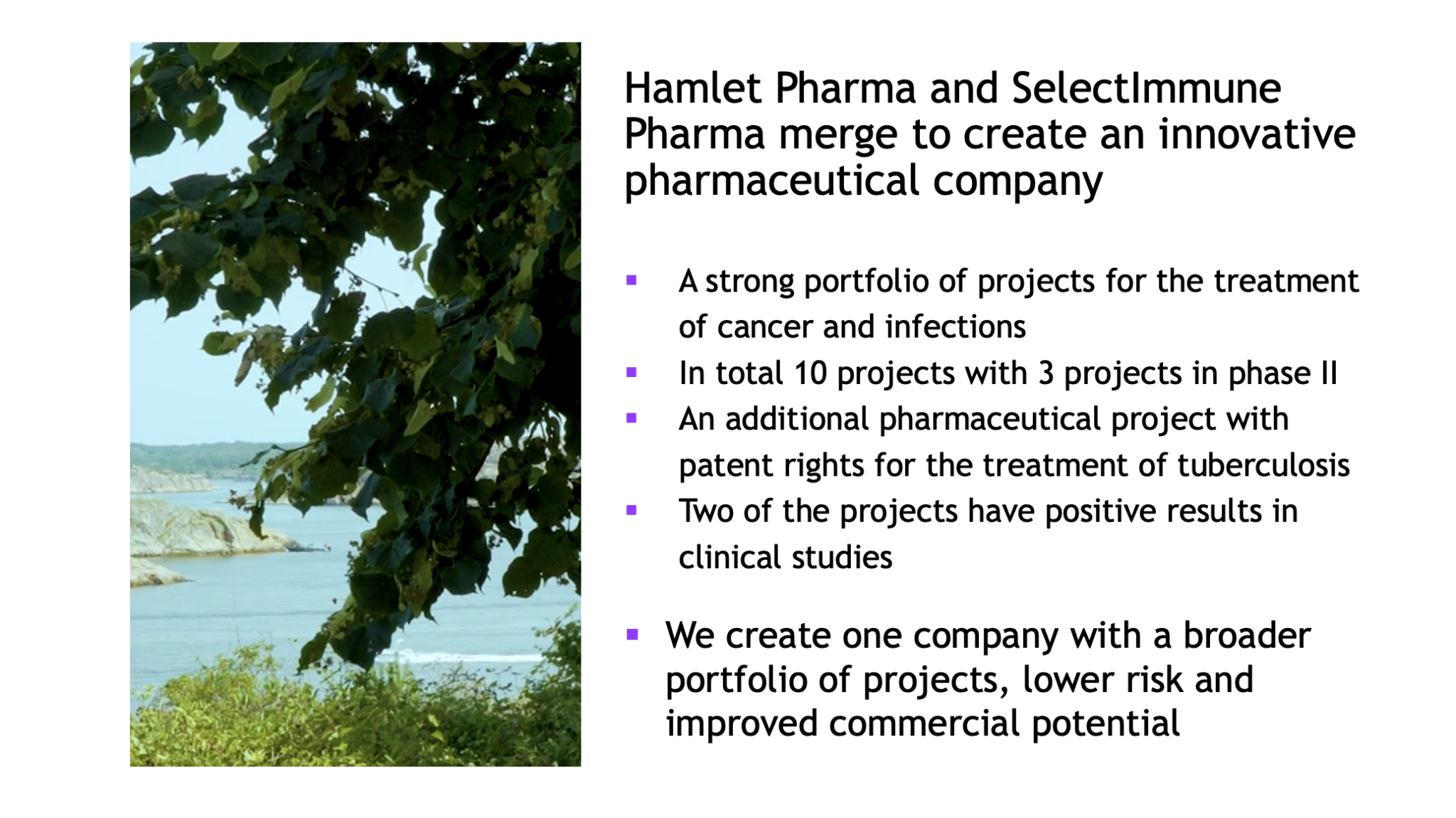 Hamlet BioPharma Start - Hamlet BioPharma